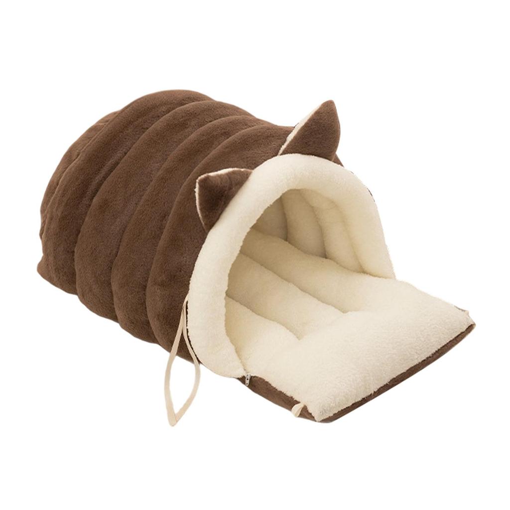 Slipper Cat Bed Detachable Soft with Hooded Covered Hood Hideway Pet House Nest for Pet Supplies Rabbit Kitty