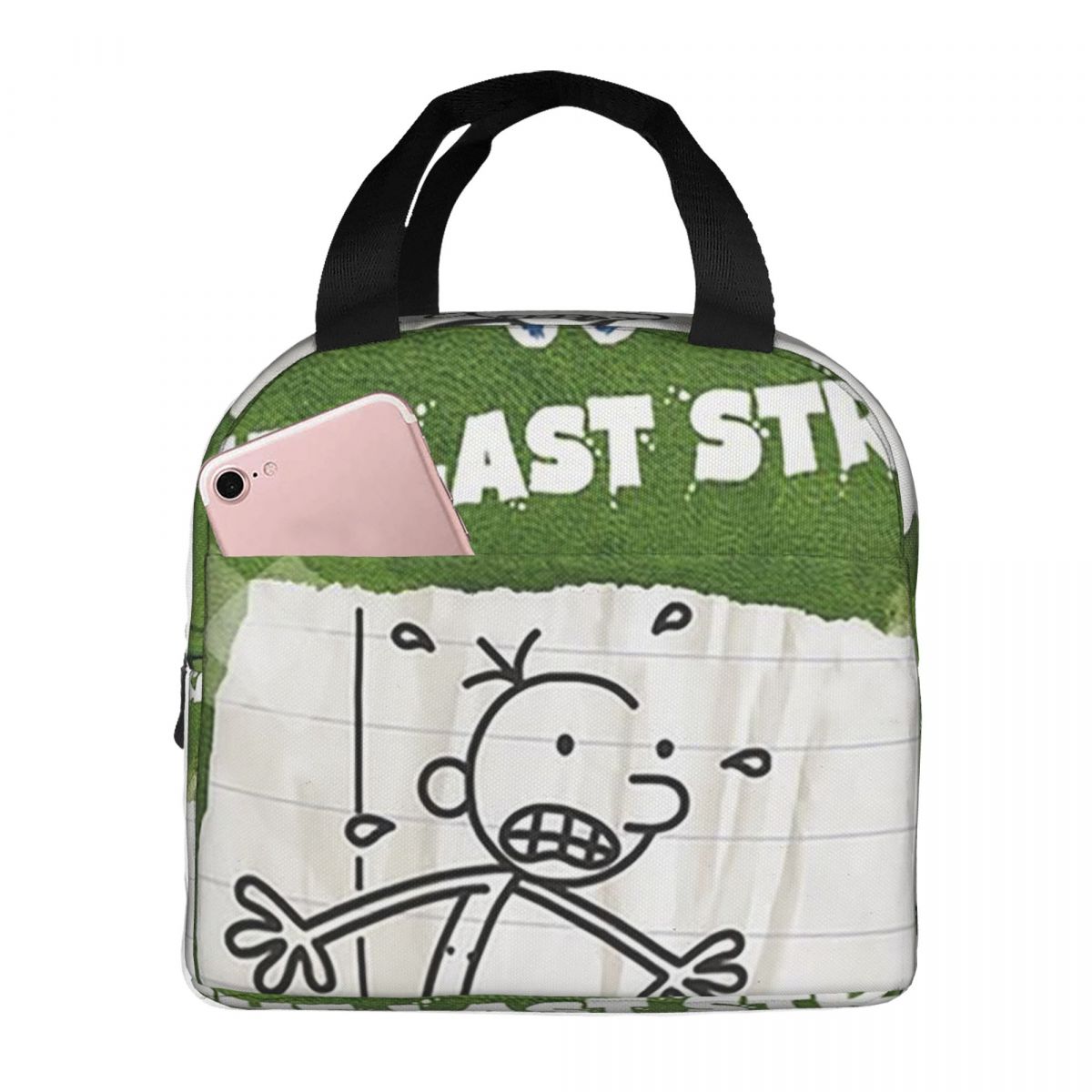 Diary Of A Wimpy Kid The Last Straw Cover Insulated Lunch Bag for Kids School Cooler Thermal Food Box Tote Leakproof One Size