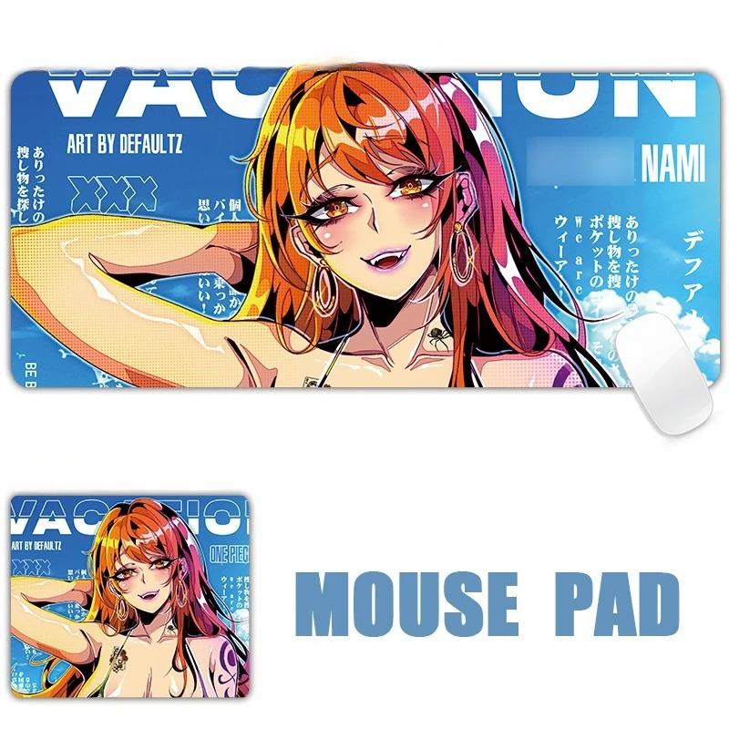 New Sexy Anime Girls Succubus Albedo Ahegao Leather Mouse Pad Table Mat Gaming XXL 90x45CM Mouse Pad Keyboard Carpet Desktop Mat