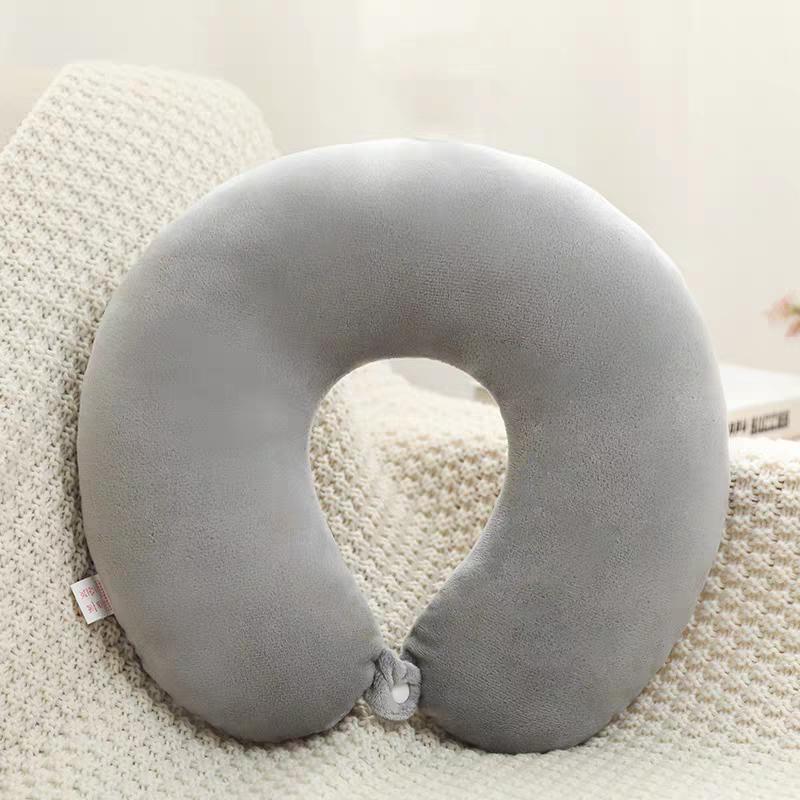 U-shaped plush pillow, simple and stylish, perfect for driving or neck naps, comfortable and fatigue-relieving.