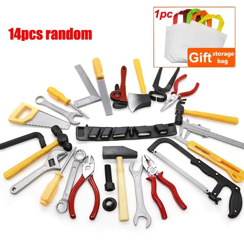 Outils de Réparation de Simulation pour Enfants Jouets en Plastique pour Garçon Outils de Maintenance Tournevis Marteau Pince Jeux de Jeu de Rôle pour Enfants TMZ