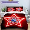 3pcs FC Bayern München logo pattern bedding set duvet cover set includes duvet cover &pillowcases,perfect all season bedroom decoration&gift