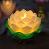 Flickering LED Lotus Candles Flameless Night Light Home Decor Lotus Flower Light  Xmas Birthday