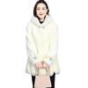 Cappotto in pelliccia sintetica imita visone da donna, taglio ampio, taglia grande, pelliccia integrata, ispessito, cappotto in finta pelliccia di visone da donna