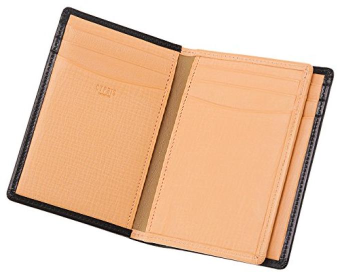 case with flap Shirasagi Leather 8258 [CYPRUS] 12-card (Black)