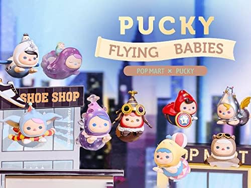 

POPMART PUCKY Flying Babies Series Trading Figure Box of 8 PVC&ABS