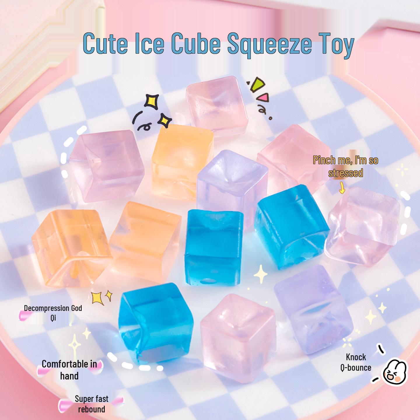Kids  Ice Cube Squeeze Toy - Decompression & Venting Gift, Creative Prize for Students