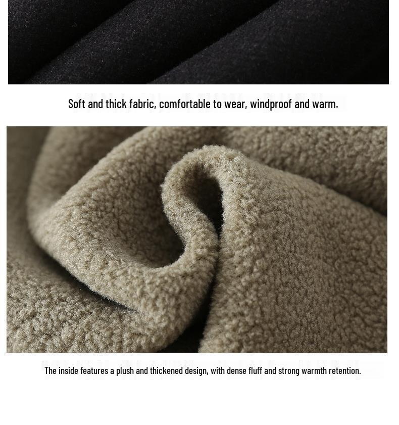 Mom's Thick Fleece Wool Pants for Winter & Middle-Aged Comfort