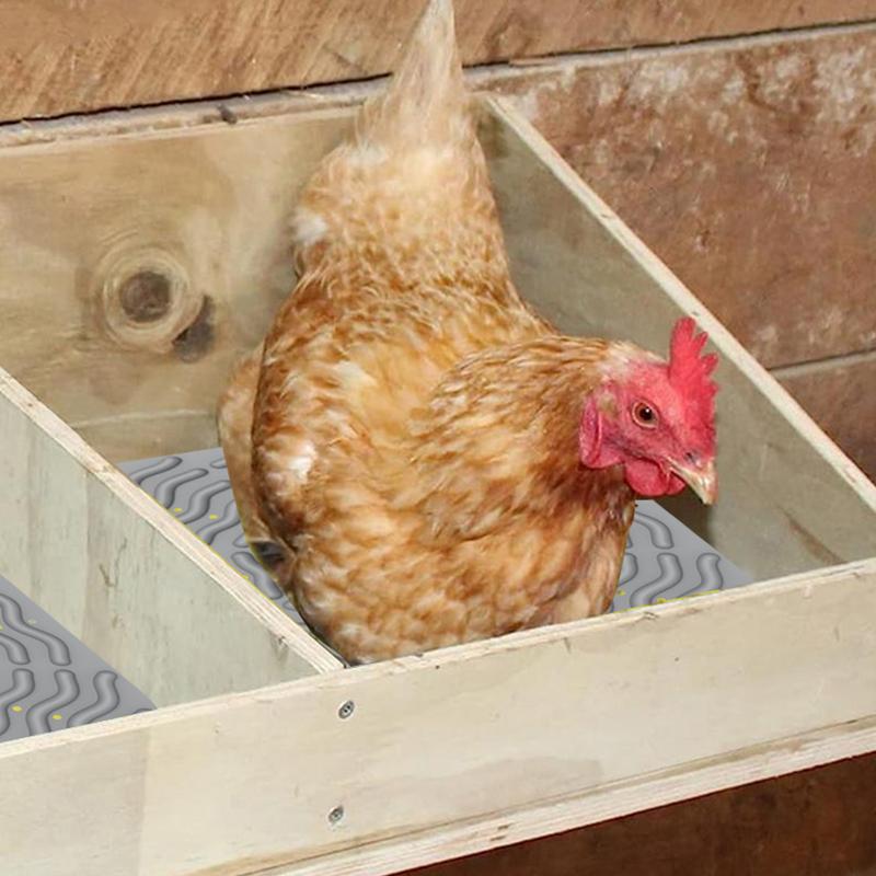Chicken Nesting Pads Chicken Nesting Box Pads Washable 4X Silicone Soft Elastic Bedding For Roosting Brooder Laying Hens Chicks