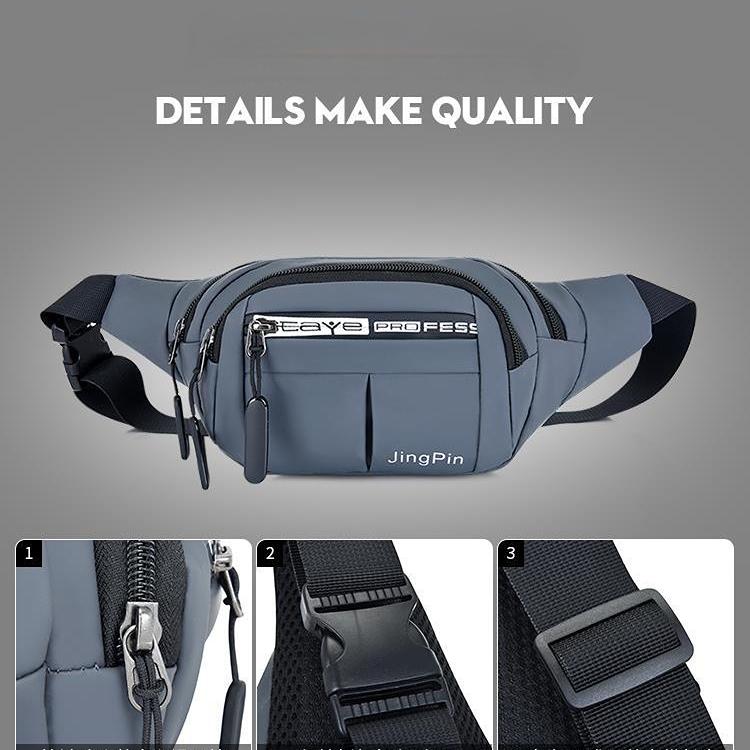 Velkokapacitní pasová taška Multifunkční outdoorová sportovní taška na mobilní telefon Cestovní taška na prsa