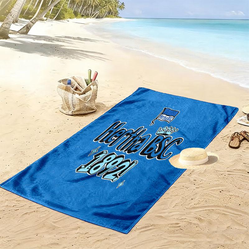 Hertha Roots Print Beach Towel, Large Soft Quick Dry Towel for Beach Camping Swimming