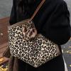 Popular Leopard Print Bag New Trendy Fashion Tote Bag Women Ins High-quality Texture One-shoulder Handbag