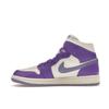Air Jordan 1 Mid Action Grape Women Sneakers Purple Sail Sky-J-Light-Purple BQ6472-504