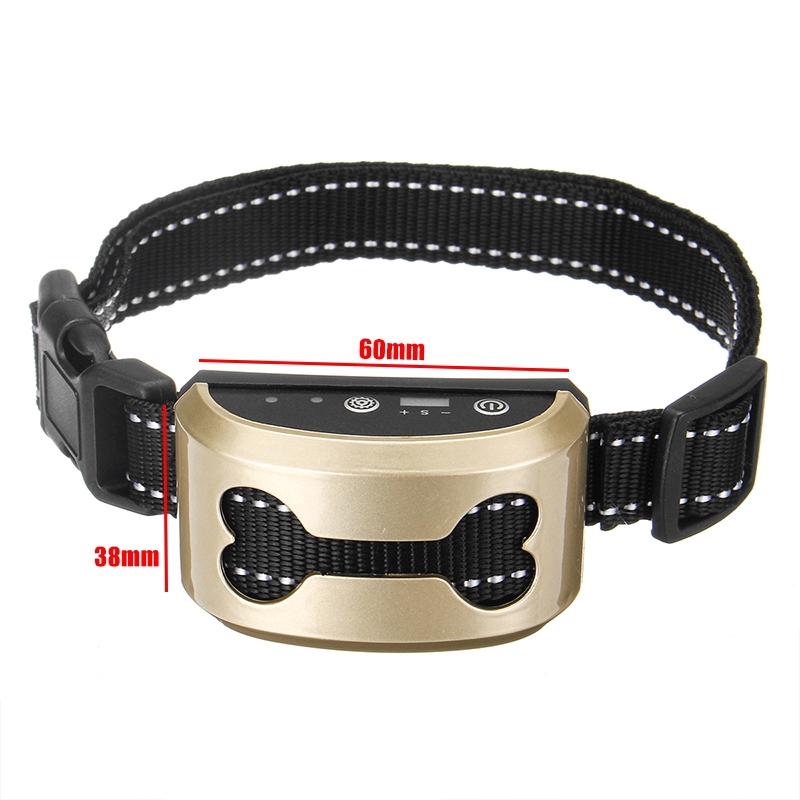 Control Stop Barking Waterproof Ultrasonic Training Collars Rechargeable Pet Anti Bark Collar