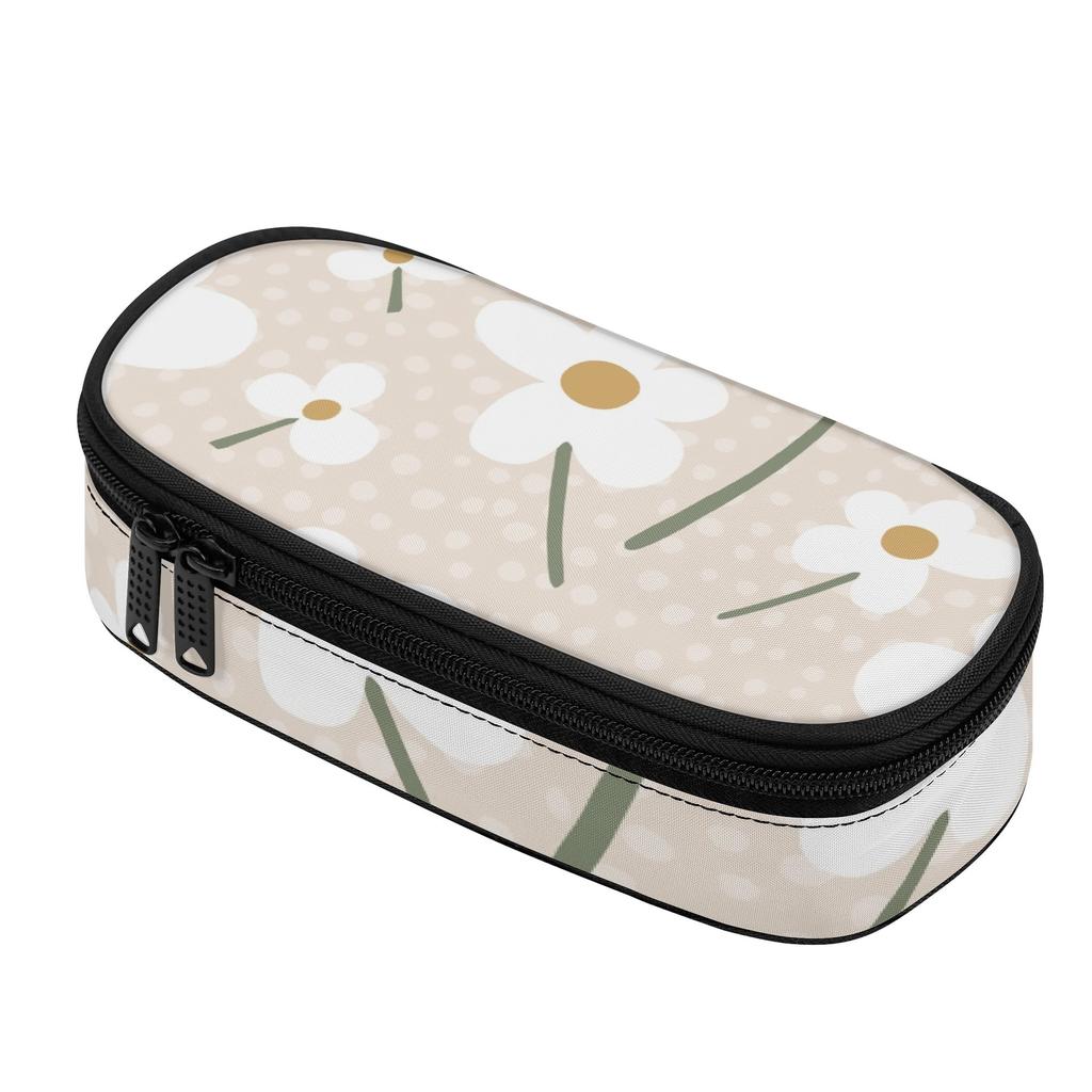 Pen Case 300D Polyester Large Capacity Zip Around Closure with Main Compartment Mesh Pocket and Pen Slots for Teens and Students