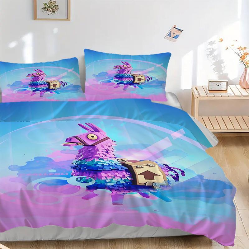 

3pcs Pixel games Llama with Package Home Decor Set-Suitable for Bedroom, Living Room, Hotel, Fans, Travel, Daily Use Gift1202079a 135x200cm