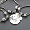 3pcs Zinc Alloy Adjustable Bracelets Gift for Best Friend Sisters Featuring Heart Shape Representing Big Middle Little Sis Love Theme