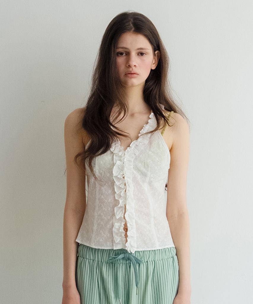 MURMURE [2Nd] Renbri Punching Halter Blouse_Renbri Blouse