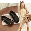 2025 autumn new classmate little girl temperament sequined princess shoes Korean version fashion trendy girls single leather shoes