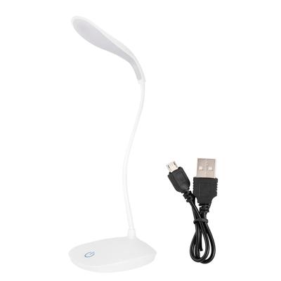 Lampă de citit nocturnă cu LED-uri flexibile USB pentru gât, lampă de birou cu comutator tactil reglabil
