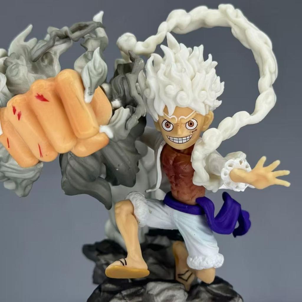 One Piece Series Nika Luffy Boy Cartoon Creative Anime Peripheral Collection 12cm Model Action Figure Ornament Toy Gift