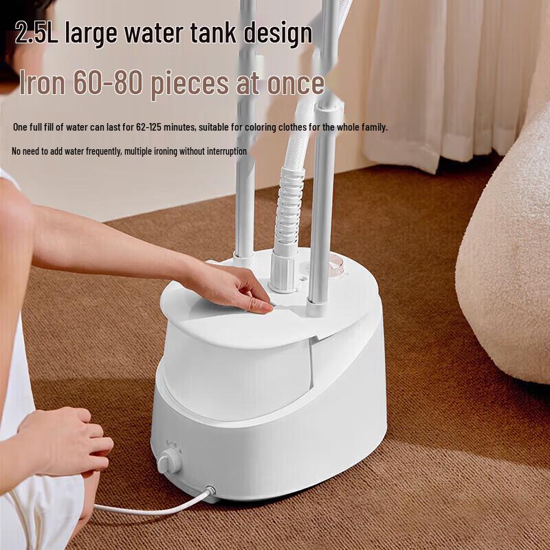 Midea Upgraded Garment Steamer with Large Ironing Panel CN plug (adapter included)