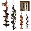 Handcrafted Gift for Friends Halloween Spiral Crochet DIY Kit, Ghost Pumpkin Ornament Craft Festive Room Hanging Decorations Cat Handmade Seasonal