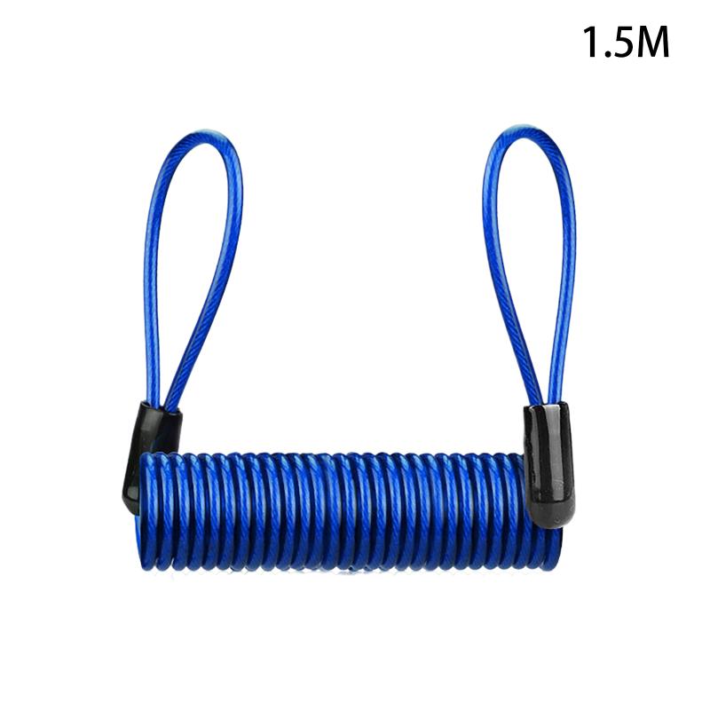 1.5m Disc Lock Reminder Cable, Anti-Theft Motorbike Motorcycle Wheel Disc Brake Alarm Lock Reminder Cable For Motorcycle Parts