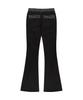 Ohos Star Trim Bootcut Trousers / Black