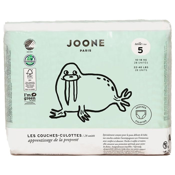 Joone Couches-Culottes Taille 5 (10-18 kg) 28 Unités - Couleur : Brigitte Rose