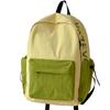 Schoolbag backpack Japanese simple contrasting color casual versatile schoolbag female sweet small fresh large capacity travel lightweight backpack
