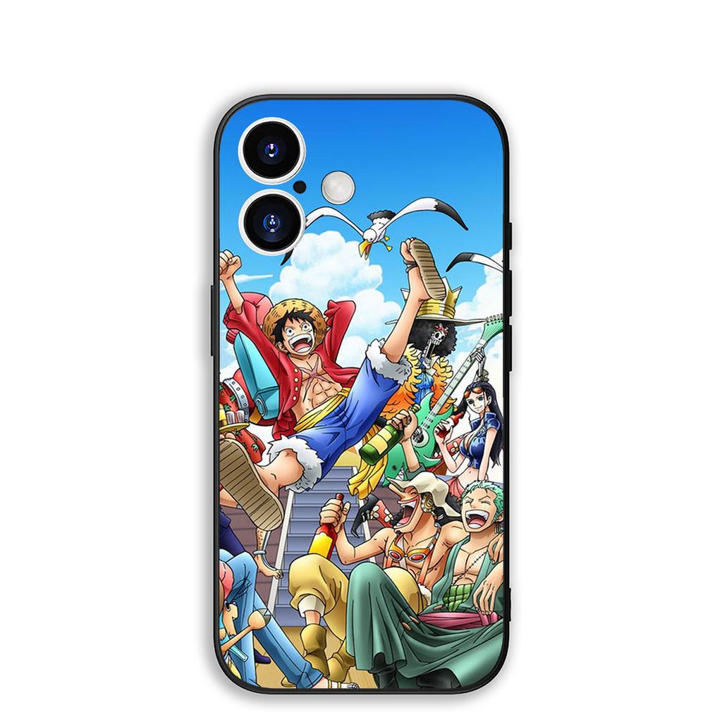 Cover for Apple iPhone 16 15 14 11 Pro Max 6 7 8 Plus + SE2 SE3 SE 2022 2020 8+ Phone Case Luffy One Pieces Zoro Sanji