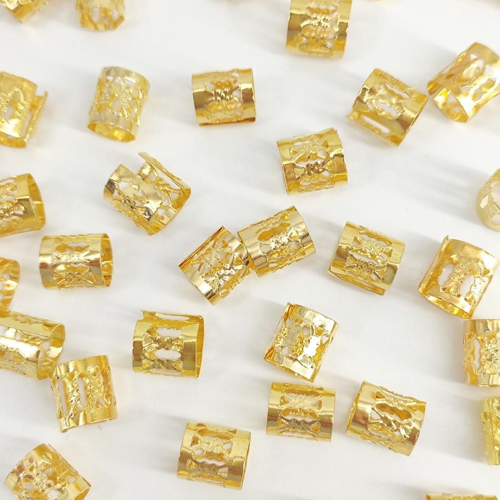 50 Pieces, Reggae Dirty Braid Hair Rings, European and American Broken Hair Roots, Hair Accessories, Hair Extensions