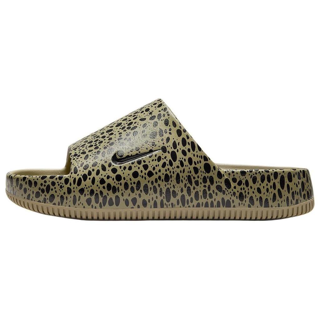 Nike Calm Slide Comfortable Casual Silent Non-Slip Odor-Resistant Slide Sandals Women Footwear Green Black HM5072-200