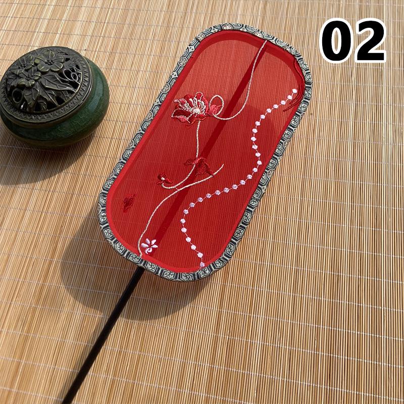 Fächer mit Polygon-Gruppe im chinesischen Stil, Dame, Tanz, Stickerei, Handfächer mit Quaste, Vintage-Muster, Kunstfächer, Handwerk, Party, Hochzeitsgeschenk