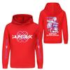 Kids' Long Sleeve Loose Pullover Letter Print Drawstring Hooded Sweatshirt