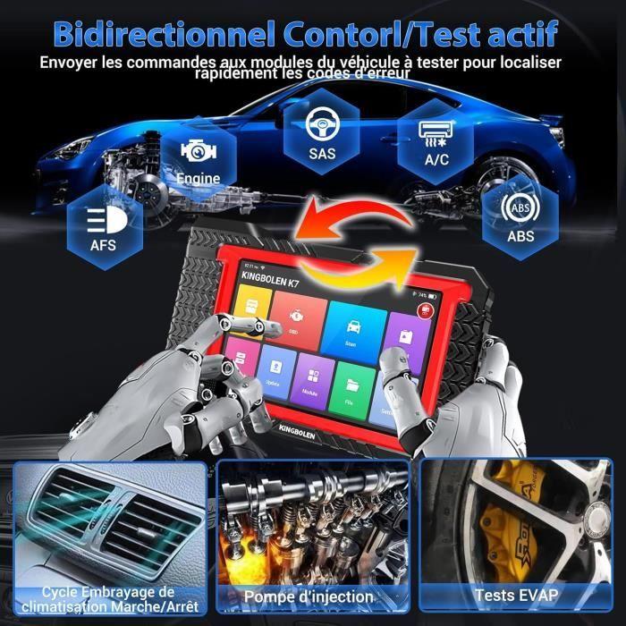 Walizka diagnostyczna do samochodu - KINGBOLEN - K7 - 31 usług - Kodowanie ECU - Ekran LCD 7 cali
