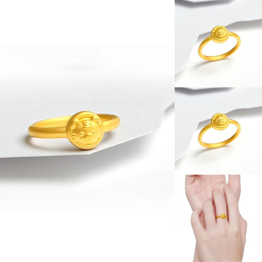 Elegant Open Design Vietnamese Tiger Ring Made From Luxurious Gold-plated Brass For Ladies