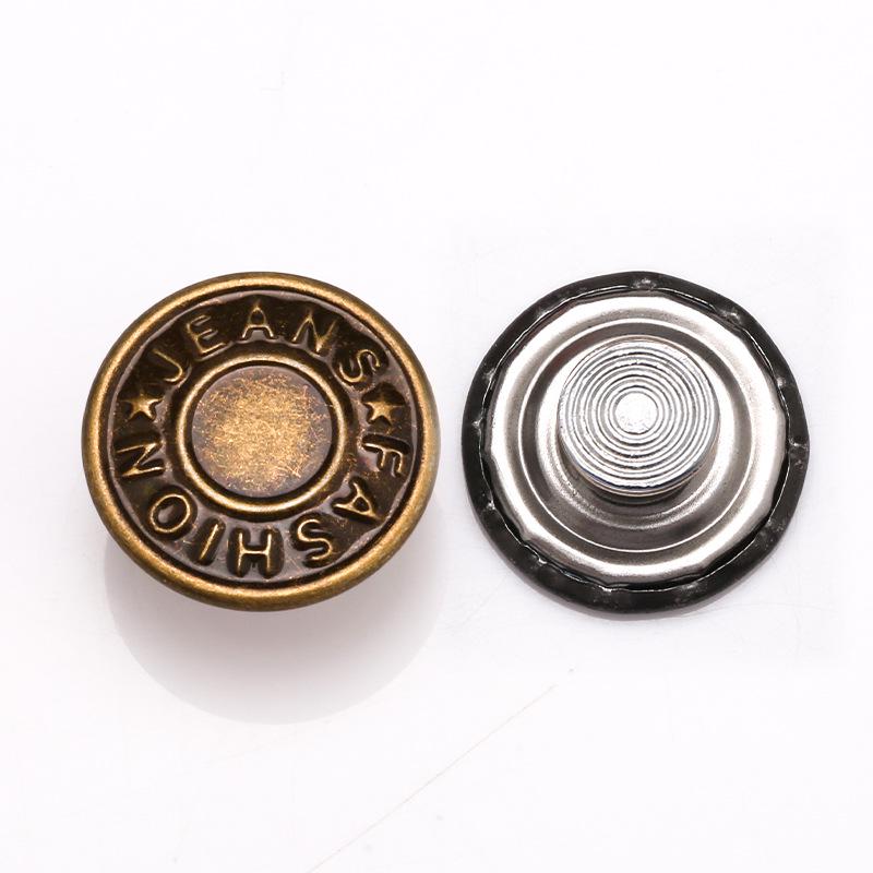 Nastavitelné kovové knoflíky bez šití pro džíny, odnímatelný stahovací kouzelný knoflík v pase