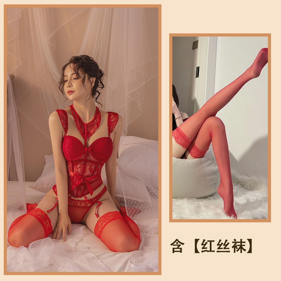 Sex Underwear, Suspenders, Uniform Vest, Women's Chest Pad, Integrated Beautiful Back Tube Top, Hot Temptation Bed Set