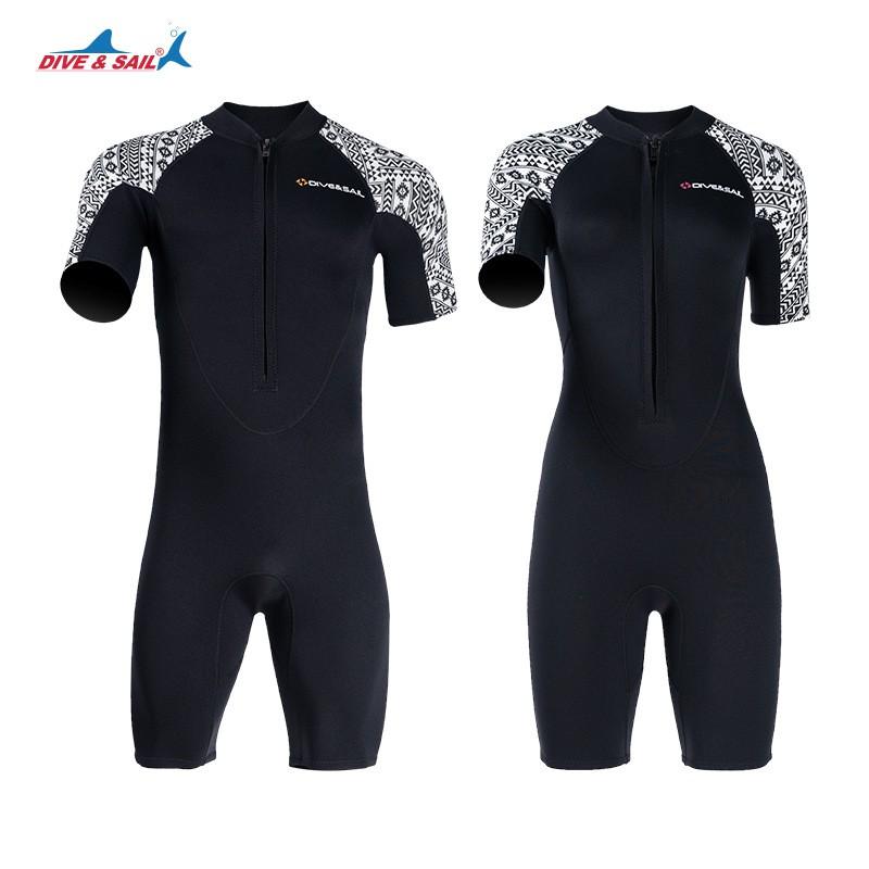 3mm Neoprene Wetsuit Men Women Short Sleeve Full Body Diving Snorkeling Surfing Swimming Jellyfish Protection