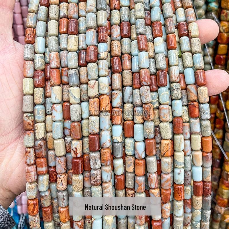 6x10mm Jingde Crystal Agate Cylindrical Loose Beads for DIY Jewelry Accessories