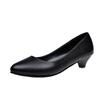 Spring Autumn Women Shoes Wedge Ladies Round Toe Medium Heels Pumps Shoes Woman Slip On Casual Black White tacones mujer WSH3181