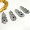 Manufacturer'S Supply Spring Retro Exquisite Feather Styling Brooch Slightly Inlaid With Zircon Exaggerated Earrings In Stock