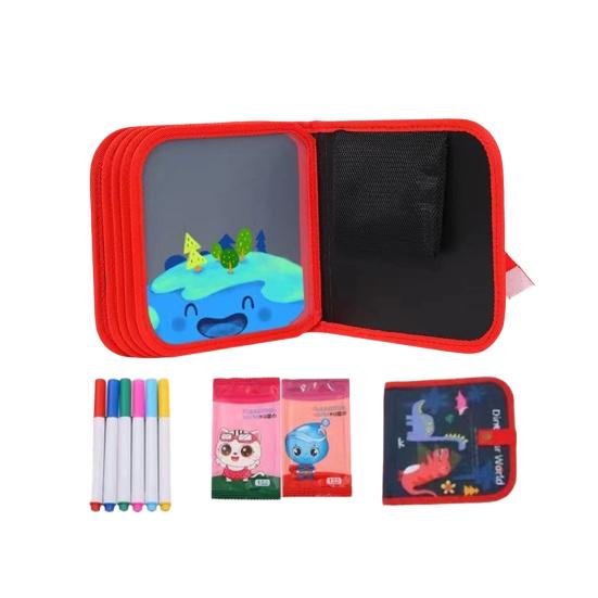 Children Drawing Book with Pens 6/10/14/16 Pages Erasable Painting Book Toddlers Boys Girls Educational