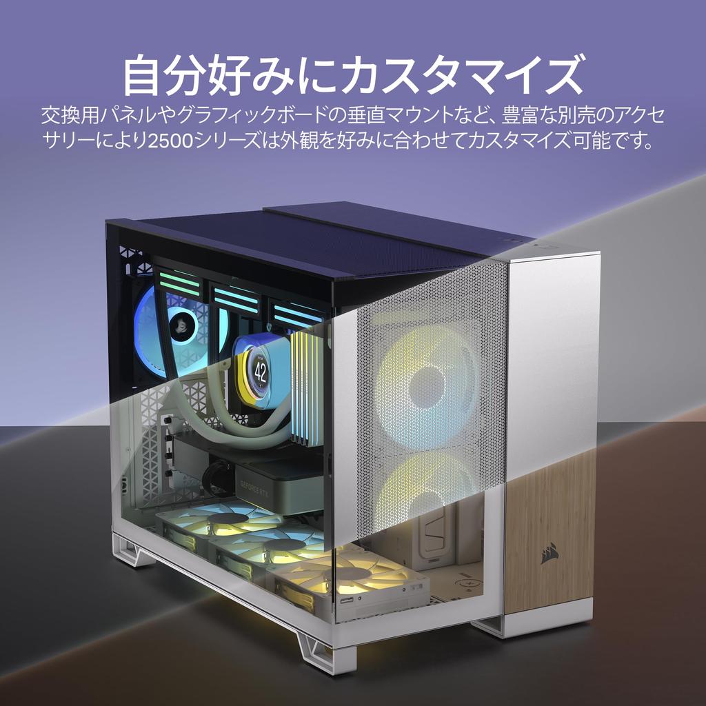 Корпус для ПК CORSAIR 2500X Micro ATX Dual Chamber, белый CC-9011266-WW