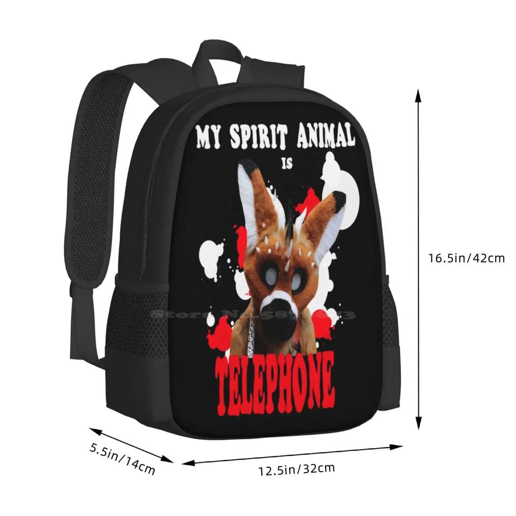 My Spirit Animal Is Telephone Hot Sale Backpack Fashion Bags Fursuiter Telephone Furry