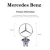 1pcs AA--44mm Car Engine Hood Emblem Front Bonnet Accessories For AMG Mercedes Benz W204 W205 W203 W211 W212 W213 W201 W210 W124