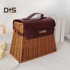 Gift Basket with Swinging Clasp Faux Rattan Woven Basket with Handle Party Favor Storage Basket for Chocolates Candies Wedding Birthday