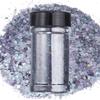 Uxcell Holographic Chunky Glitter 3.5g100g Black Holographic Glitter Powder Mixed Chunky & Fine Flakes Glitter Sequence for Nails, Hair, and Epoxy